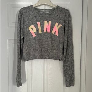 PINK Victoria's Secret Heather Gray Top